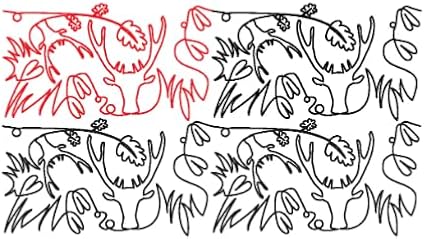 Deer in The Grass Pantograph Pattern  