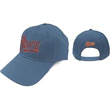 David Bowie Men's Flash Logo Baseball Cap Adjustable Denim