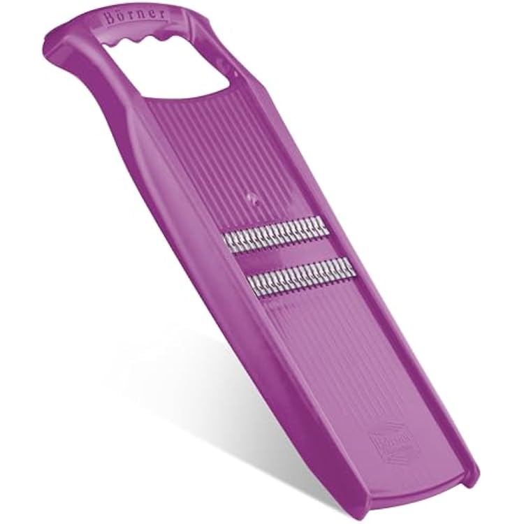 Borner by Reston Lloyd Roko PowerLine Short & Long Vegetable StripsNoodles & Safety Food Holder Made in Germany, Purple