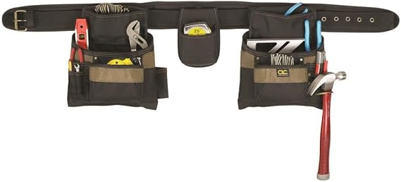 CLC Custom Leathercraft 1604 16 Pocket, 4 Piece Combo Apron,Black