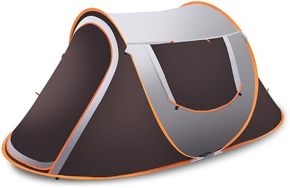 Valkyrie 3-4 Kişilik Hızlı Kurulum Otomatik Kamp Çadırı Sineklikli Çift Pencereli Su Geçirmez 240x150x110cm 4 Mevsim
