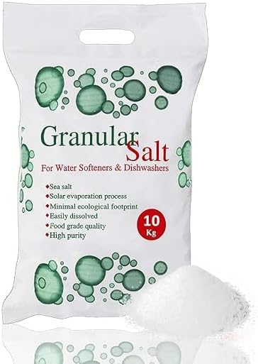 Dishwasher Salt 10kg for Dishwashers and Water Softeners, Water Softening Salt Dishwasher, Regenerating Salt 1