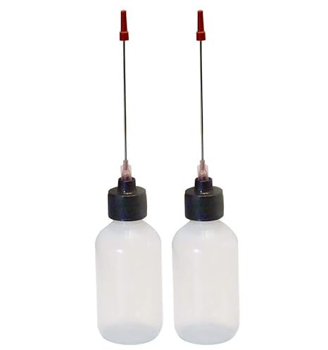 2-2oz Plastic Squeeze Bottles 3" Stainless Applicators