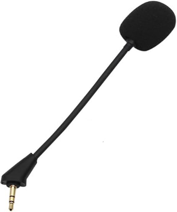 Microphone Replacement Compatible with Kingston HyperX Cloud Alpha Cloud Alpha S Gaming Headsets Noise Cancelling Mic for Switch PS5 Mac PC Computer, 3.5 mm Jack