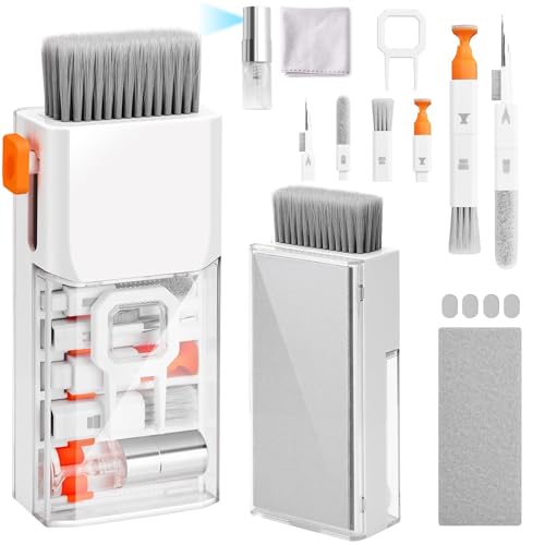 Cleaner Kit for Airpods, Earbuds Cleaning kit for Airpods Pro 1 2 3, Phone Cleaner kit with Brush for Bluetooth Earbuds Cleaner, Wireless Earphones,iPhone,Laptop, Camera Pink