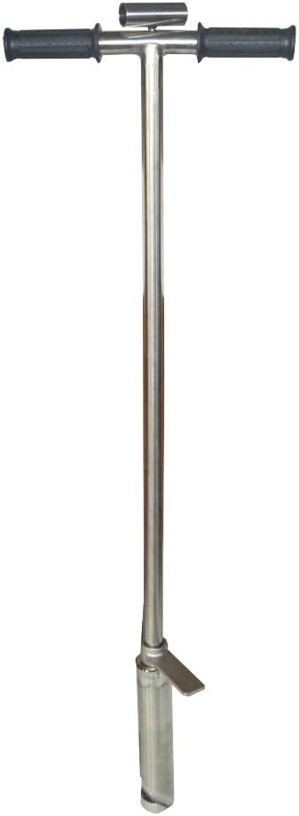 TECHTONGDA 304 Stainless Steel Soil Probe Sampler with Foot Peg Probing (2inch Dia)