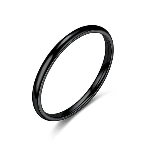 Pure emotion: titanium steel circle couple ring | fresh and simple design niche titanium steel ring woman