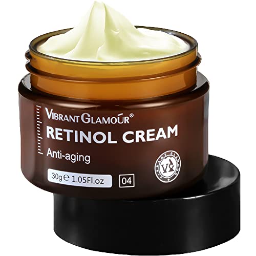 VibrantGlamour Retinol Face Cream Anti Aging, Retinol Hydrating Firming & Revitalizing Cream Anti-Wrinkle, Miracle Retinol Anti-Aging Kit, Retinol Facial Serum 1, Cream
