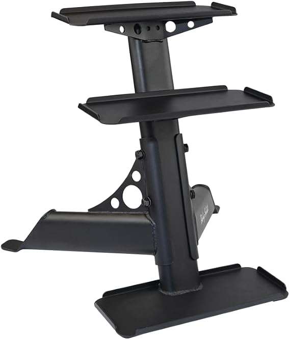 Body-Solid (GDKR50B) 3-Tier Kettlebell Rack - Compact, Durable Kettlebells Weight Stand for Home Gym, Fits 5-50 lb Kettle bells