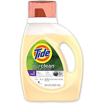 Tide Purclean plant based liquid laundry detergent, honey lavender, 32 loads, 46 Fl Oz