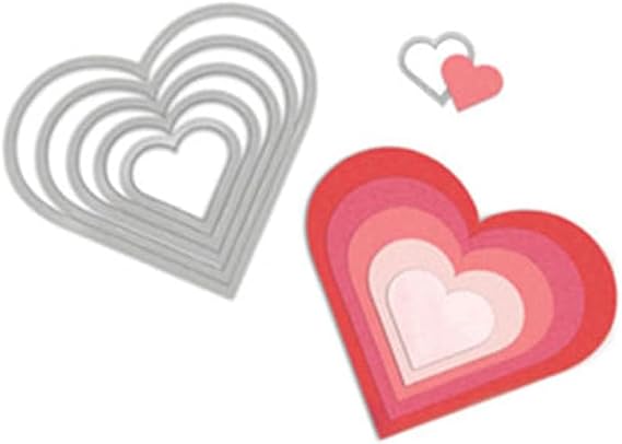 Sizzix Framelits Die Set 6/PK - Hearts