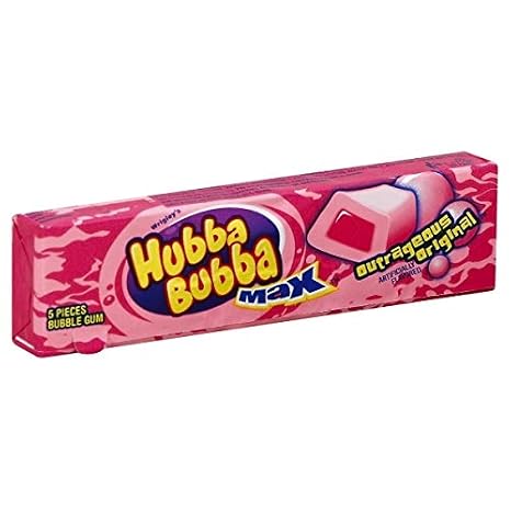 Hubba Bubba, Max Original Bubble Gum, 5 Count