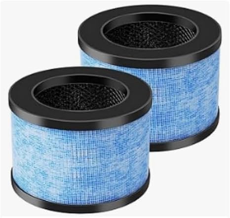 2Pcs MK01 & MK06 Filter Replacement Compatible with Aroeve MK01, MK06 and Kloudi DH-JH01 Air Purifier, Standard Version
