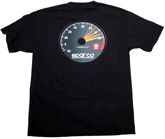 Sparco SP01600NR2M TACH Medium Black T-Shirt
