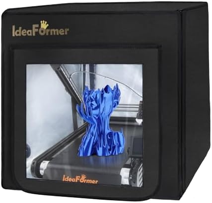 IdeaFormer-3D IR3 V2 Belt Printer with Enclosure, Infinite Z Axis Conveyor Belt 3D Printer Protective Cover Fireproof Waterproof Dustproof Noise Reduction