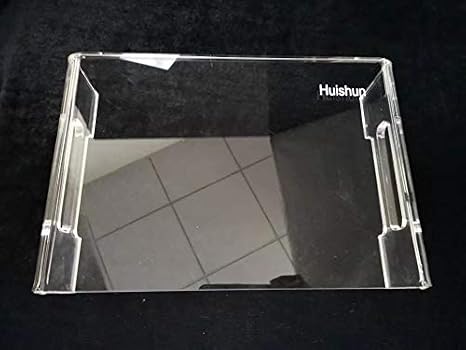 Huishun Acrylic Water Bottle Storage Tray Rack - Refrigerator, Freezer, Cupboard, Pantry,