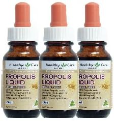 Healthy Care Australian Propolis Liquid 30%, 0.8 fl oz 25 ml, Set of 3 3