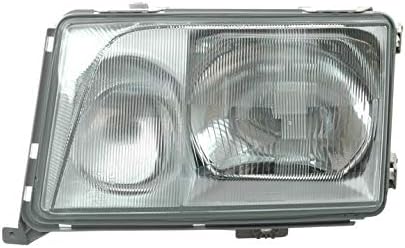 Left Headlight compatible with Mercedes-Benz E Class W124 S124 1993 1994 1995 1996 VP996L Front Car Light Lamp Headlamp Driver Side Headlights Assembly Projector Chrome LHD
