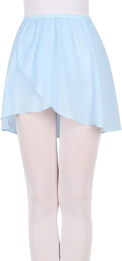 Ballet Wrap Skirt Women Pull On Chiffon Girls Ballerina Dance Skirt