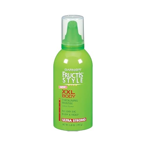 Garnier Fructis Style XXL Body Thickening Mousse, Ultra Strong Hold, 6.8 Ounce