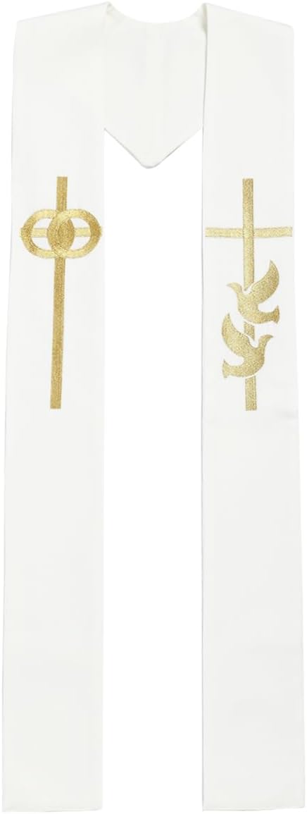 BLESSUME Pastor Wedding Embroidery Stole