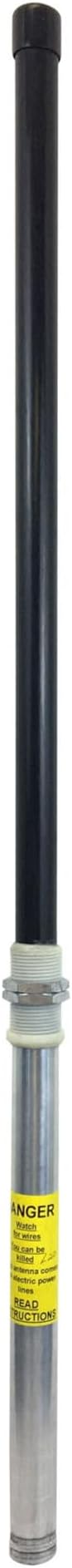 Procomm PT3 Deluxe Compact CB Base Station Antenna Tunable 3ft No Groundplane Needed, Black