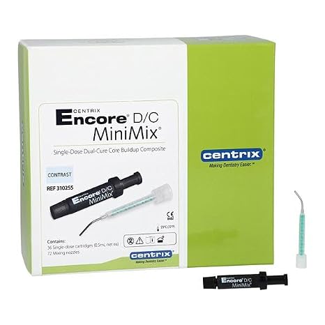 Centrix 310255 Encore D/C Core Build-Up Material MiniMix Contrast 36/Pk
