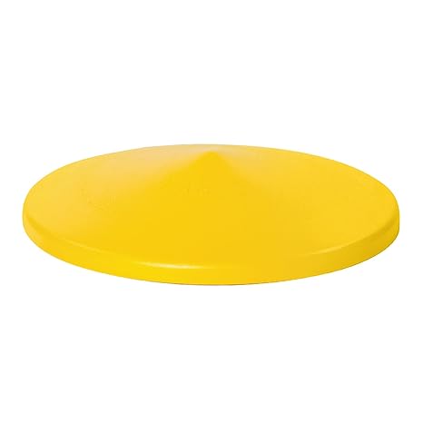 Eagle Drum Funnel Cover for 30 and 55 Gallon Drum, Yellow