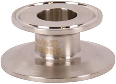 End Cap Reducer | Tri Clamp 2 inch x 1 in. - Stainless Steel SS304 - Glacier Tanks - (2 Pack)