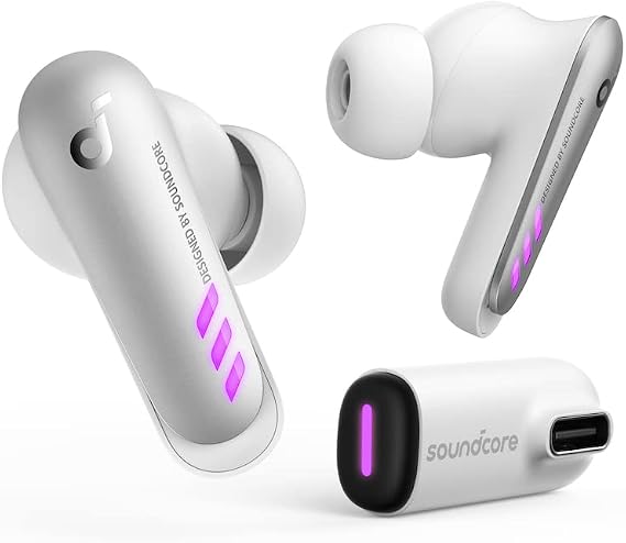 Soundcore VR P10 Wireless Gaming Earbuds-Low Latency, Dual Connection, 2.4GHz Wireless, USB-C Dongle Included-Compatible with Steam Deck, PS4, PS5, PC, Switch