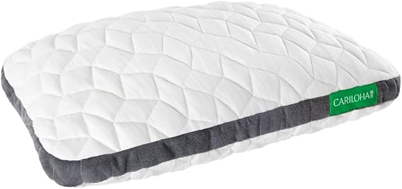 Cariloha Universal & Adjustable Flex Pillow | White | Standard | 32"x20" | Viscose Material | Naturally breathable, Hypoallergenic, Moisture wicking