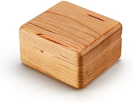 MusicBoxAttic Handcrafted Solid Maple 18 Note Musical Keepsake - Many Songs to Choose - Mademoiselle de Paris