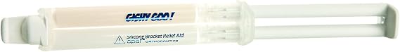 Gishy Goo! Dental Wax Replacements for Orthodontics. Pain Relief, Bubblegum Flavor and Unnoticeable Tooth Colors, 1 Patient Syringe Kit from Ultradent
