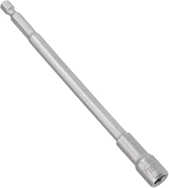 TOP-VIGOR 6mm Nut Setter Driver Drill Bit, 1/4 inch 150mm Hex Socket