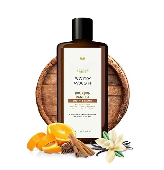 Mens Body Wash, Bourbon Vanilla, 16 oz (1 Pack)