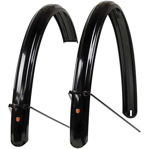 Silver & Noir 700c Zeppelin Fenders, 52mm by Velo Orange