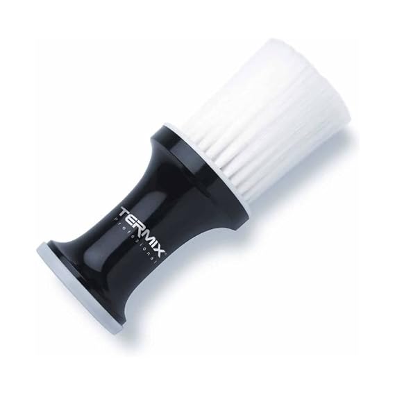 Termix Talcum Neck Brush, Black with White Bristles