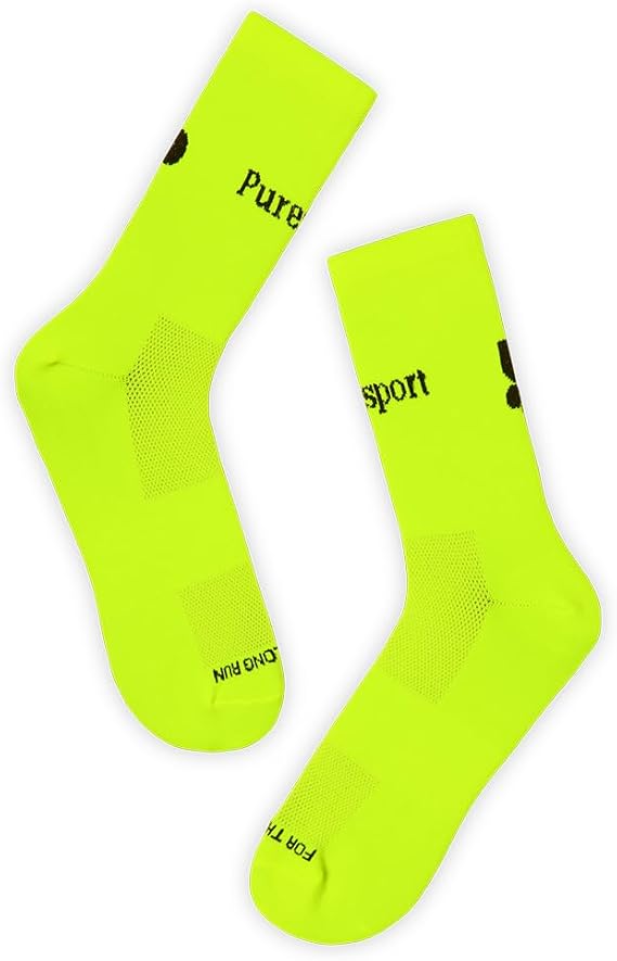 Puresport Performance Running Socks, Moisture-Wicking Training Socks with Subtle Compression for Women & Men, Ideal for Long-Distance Running, Gym & Hyrox