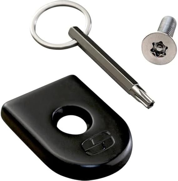 Saddlemen Black Fender Tab Cover & ATAB 1/4"-20 Seat Security Screw (8910B)