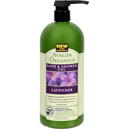 Avalon Organics: Therapeutic Bath & Shower Gel, Lavender 32 oz 4 pack