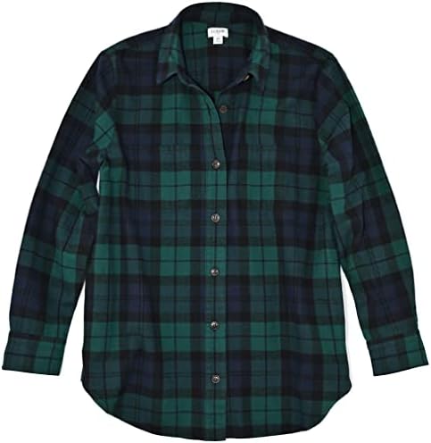J.Crew Mercantile Womens Oversized Flannel Shirt Jacket