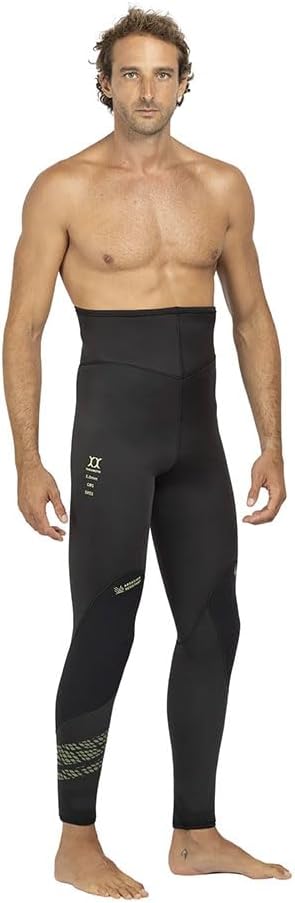Salvimar Spearfishing Men's Underwater Wetsuit, Black with Army Green Inserts, L