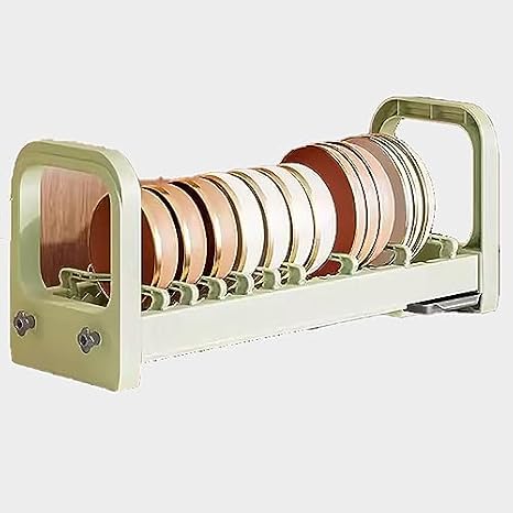 Dish Drain Rack With Hanging Basket，Dish Drainers，Adjustable Dish Drainer Rack with Tray Dish Drying Racks for Kitchen Counter Space Saving Dish Drying Rack Counter Top,Green,Bowl Rack
