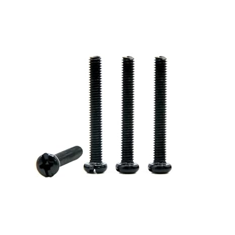 Black Spherical Cross Head 1.2inch Machine Screw(35PCS)