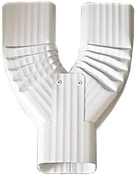 Y Downspout Funnel for 2x3 Downspouts White
