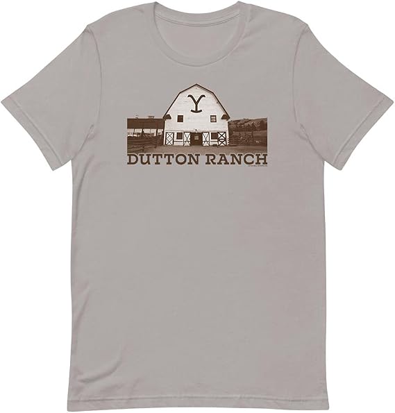 Yellowstone Dutton Ranch Barn Adult Short Sleeve T-Shirt - Officially Licensed