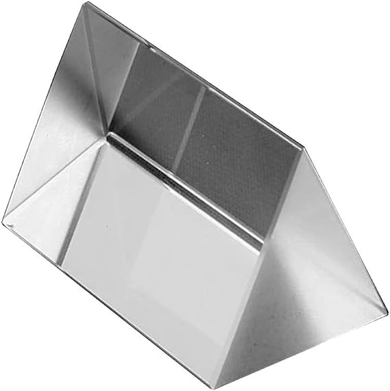 Optical Crystal Glass Triangular Prism for Light Spectrum, 5cm