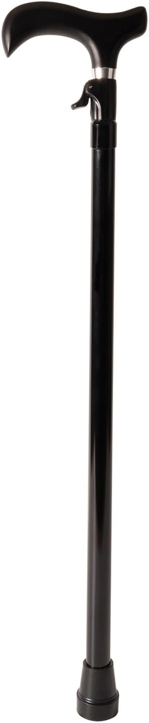 Adjustable Walking Cane with Trigger Release, Black