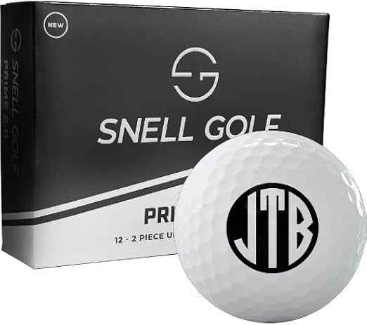 Snell Golf Prime 2.0 Monogrammed Golf Balls