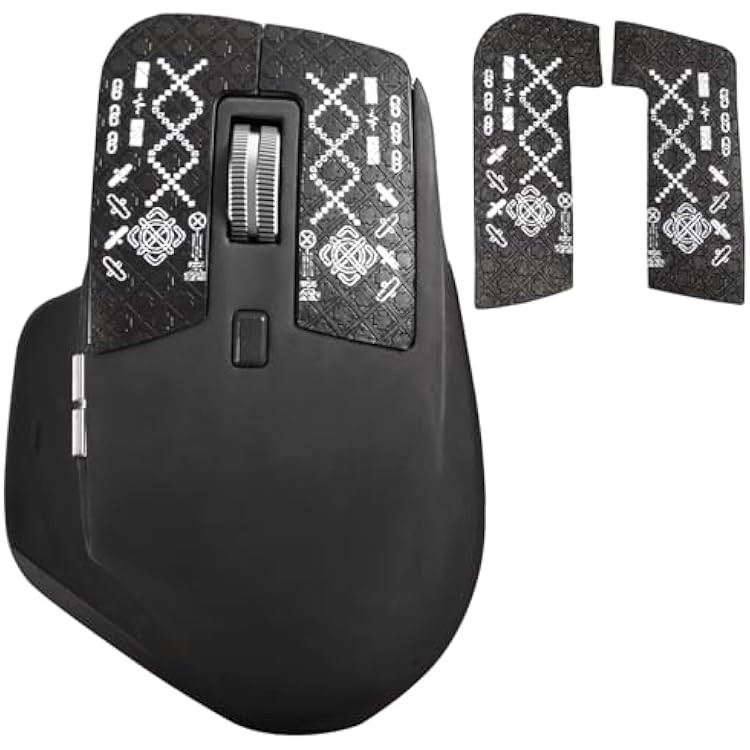 Mouse Grip Tape Sticker for Logitech MX Master 33s Mouse Anti Slip Skin Self-Adhesive,Pre-Cut,Sweat-Resistant Mouse AccessoriesChain Pattern